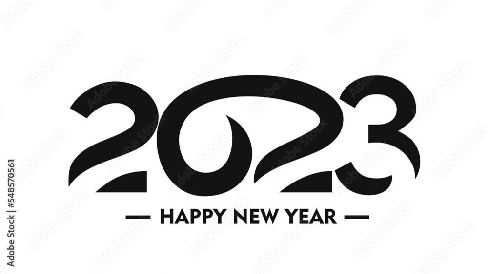 2023 cool minimalistic animation 2023 animation 2023 happy new year