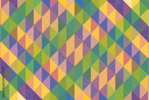 Multicolored pixel background. Abstract texture of triangles, mosaic pattern. Colorful geometric background