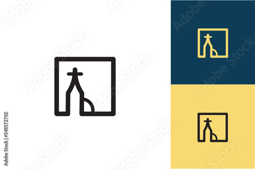 Church Icon Vector. 