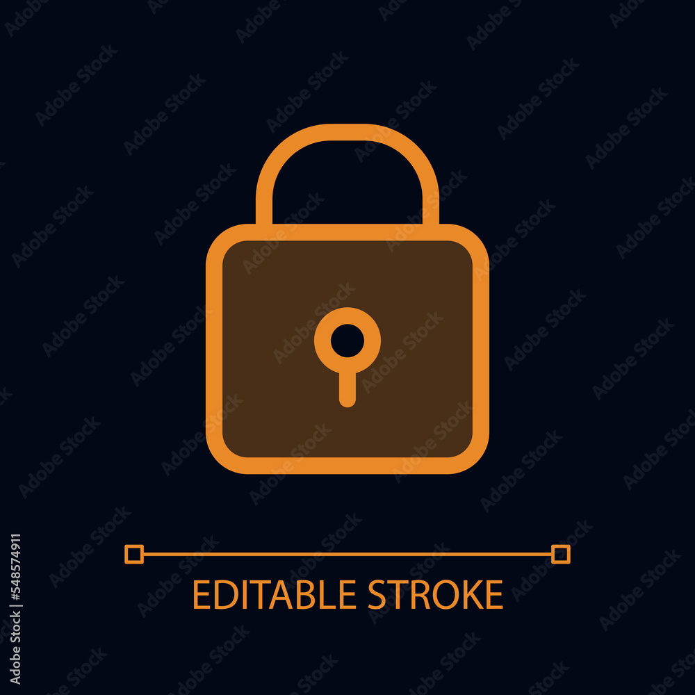 Padlock pixel perfect glassmorphism ui icon for dark theme. Protection. Color filled line element with transparency. Isolated vector pictogram for night mode. Editable stroke. Arial font used Padlock pixel perfect glassmorphism ui icon for dark theme. Protection. Color filled line element with transparency. Isolated vector pictogram for night mode. Editable stroke. Arial font used