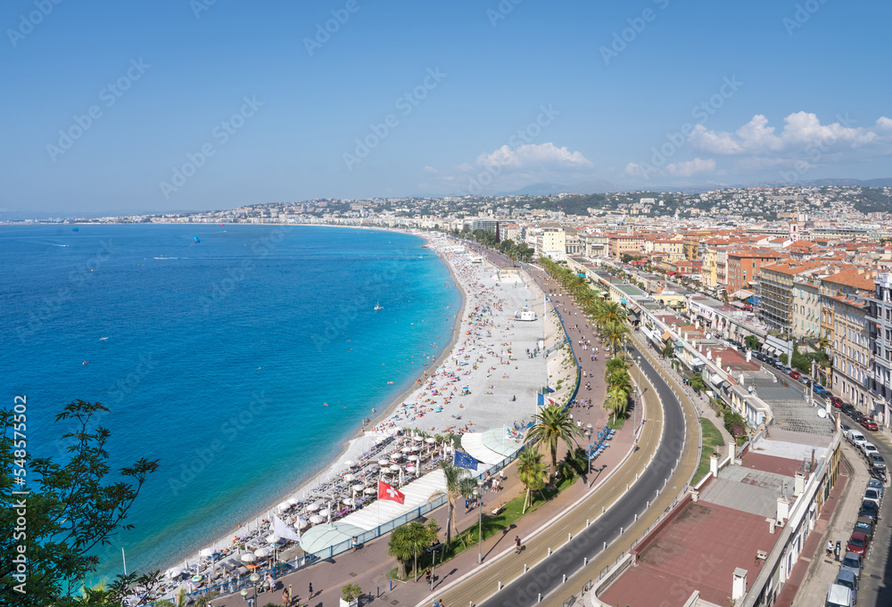 Panoramic view of Nice, France