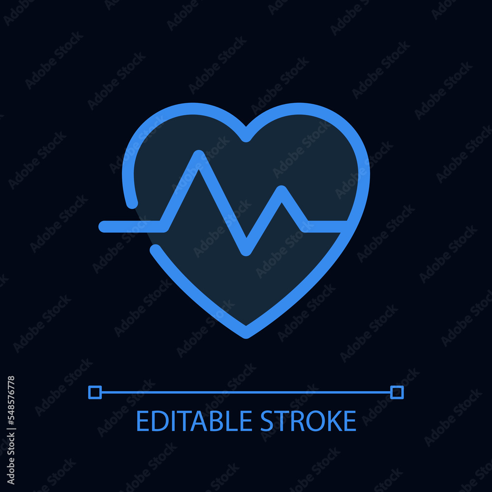 Cardiology pixel perfect glassmorphism ui icon for dark theme. Heart with pulse. Color filled line element with transparency. Isolated vector pictogram for night mode. Editable stroke. Arial font used Cardiology pixel perfect glassmorphism ui icon for dark theme. Heart with pulse. Color filled line element with transparency. Isolated vector pictogram for night mode. Editable stroke. Arial font used