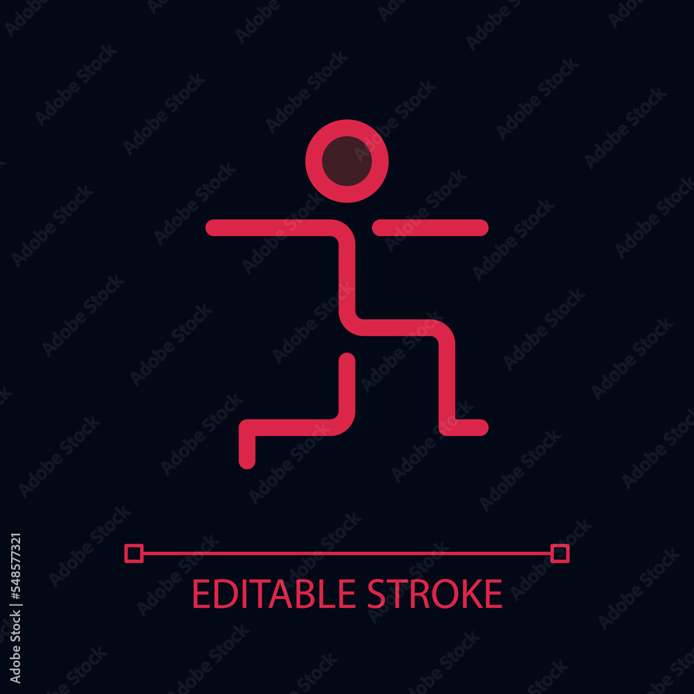 Warrior pose pixel perfect glassmorphism ui icon for dark theme. Yoga. Color filled line element with transparency. Isolated vector pictogram for night mode. Editable stroke. Arial font used Warrior pose pixel perfect glassmorphism ui icon for dark theme. Yoga. Color filled line element with transparency. Isolated vector pictogram for night mode. Editable stroke. Arial font used