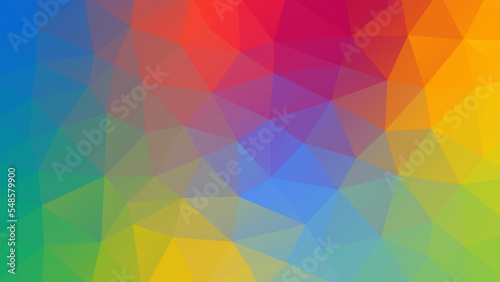 Vector multicolor abstract low poly background. Polygonal geometric banner