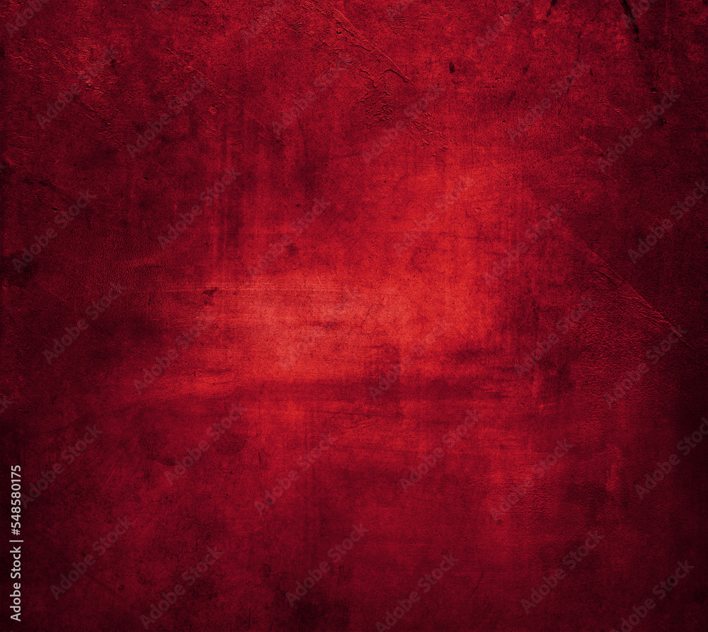 Red textured concrete wall grunge background Red textured concrete wall grunge background