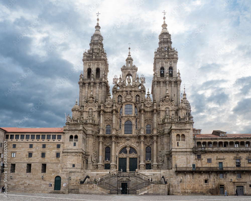Naklejka premium Catedral de Santiago de Compostela, Galicia, España.