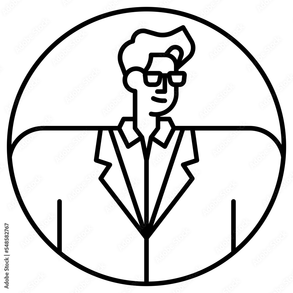 businessman line icon businessman line icon