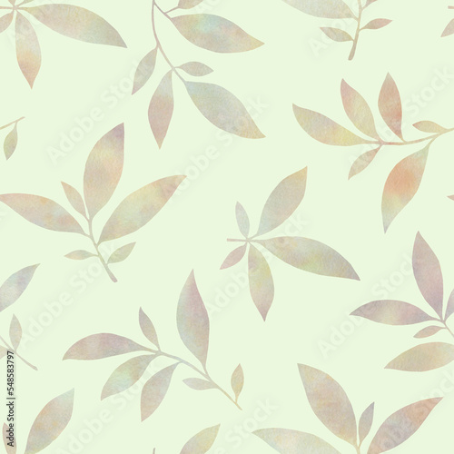 Gently green leaves on a green background. abstract pattern for design.