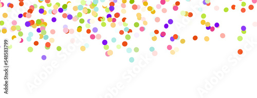  Multicolored confetti on white