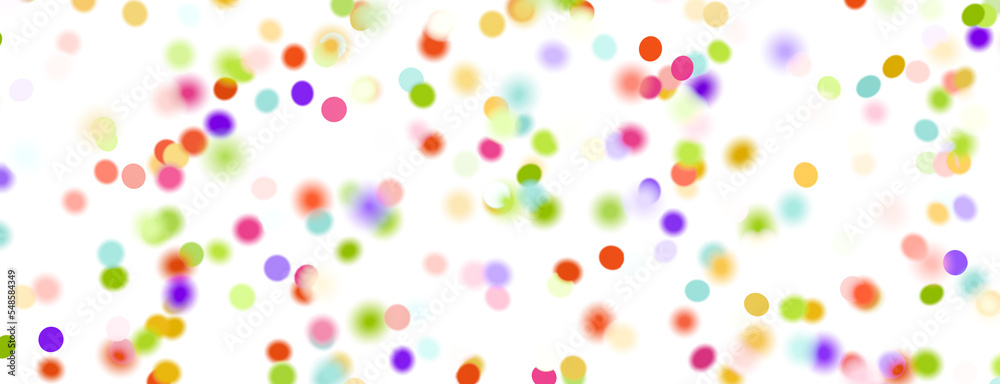  Multicolored confetti on white