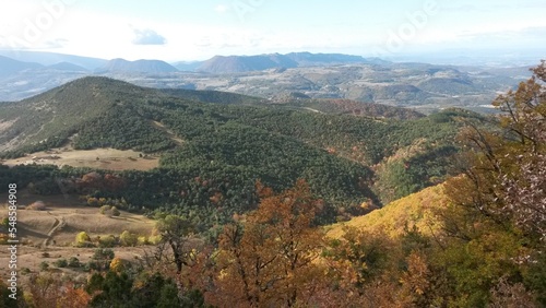 view and panorama of the French mountains