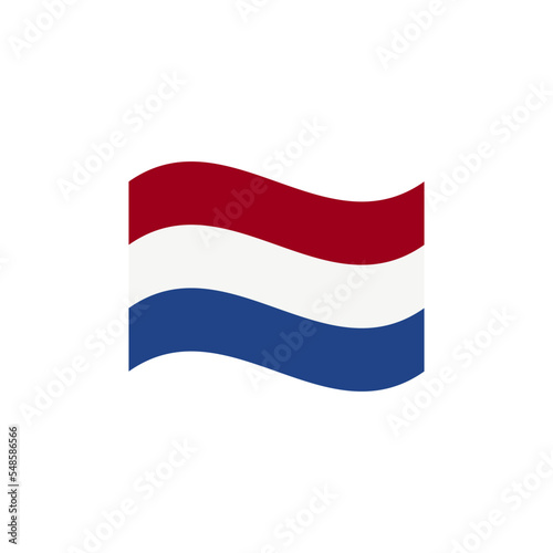 Netherlands flag icon vector logo design template