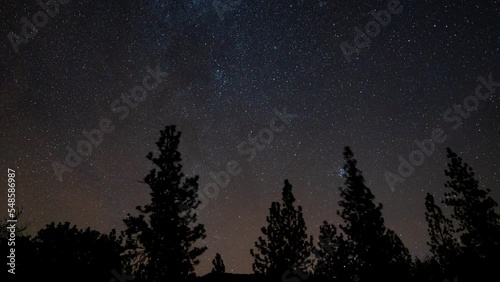 Leonids Meteor Shower Night Sky Skyscape Timelapse photo