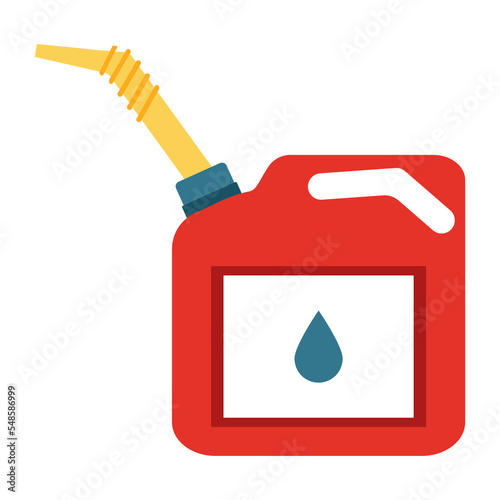 Oil canister icon. Flat illustration