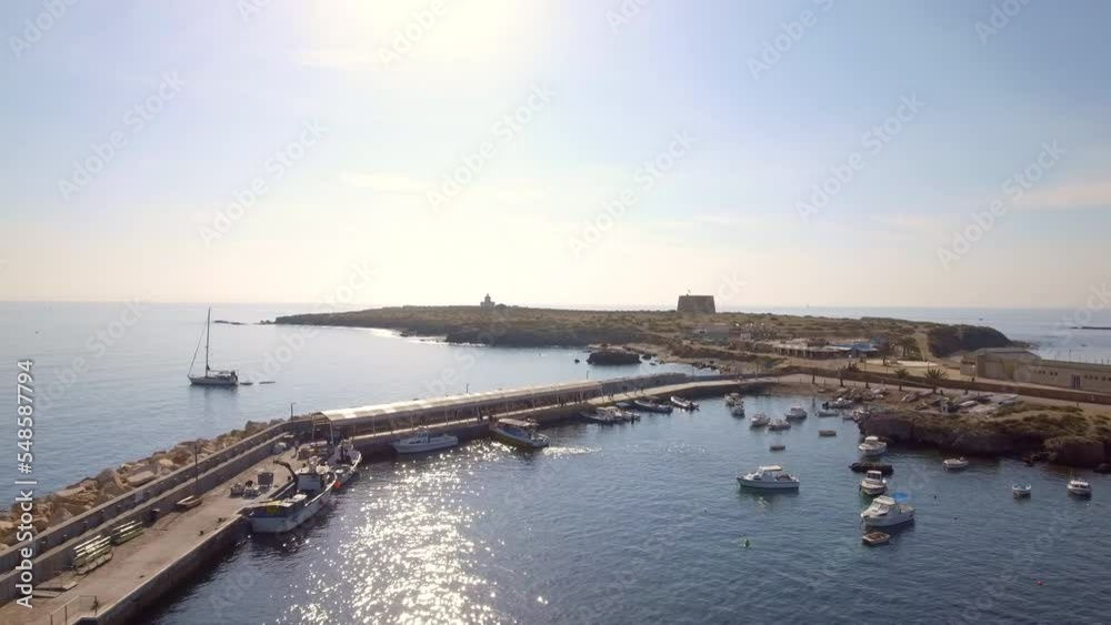 Mediterranean Sea with the Island of Tabarca, located on the coast of Alicante, Valencia Community, Spain Mediterranean Sea with the Island of Tabarca, located on the coast of Alicante, Valencia Community, Spain