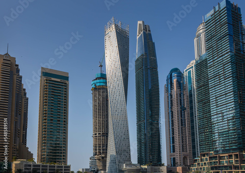 High rise modern buildings of Dubai Marina