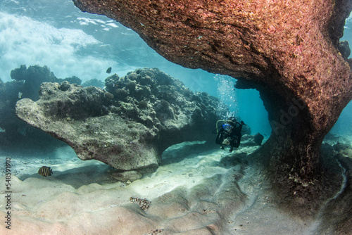 Fotografie Diving in canyon