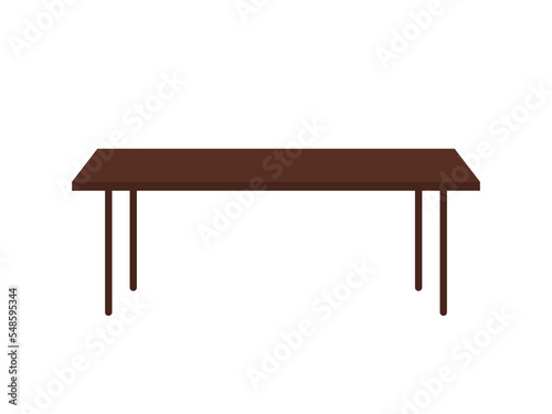 Vector flat style dining table illustration