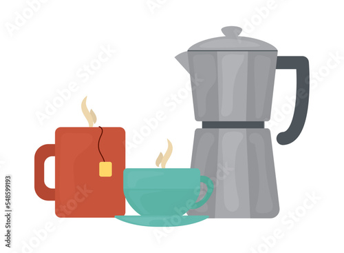 moka and mugs