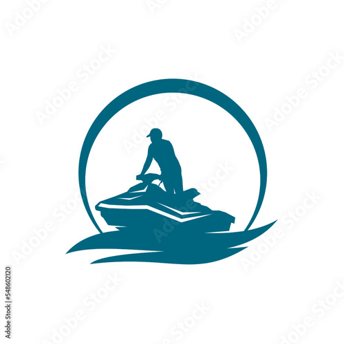 Jet Ski Logo Designs Template