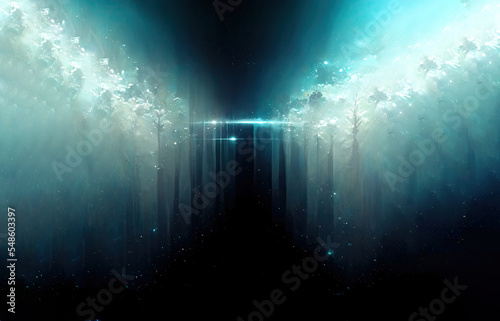 science fiction dystopian background