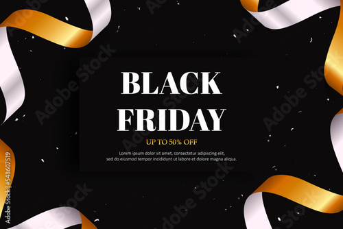 black friday background with yellow 