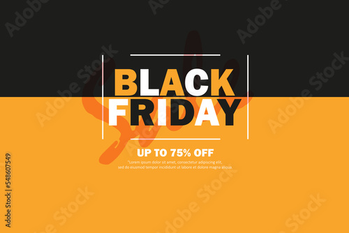 Black friday sale banner background
