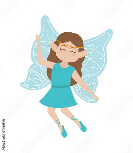 blue cute fairy