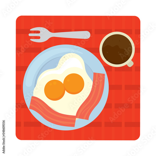 continental breakfast icon