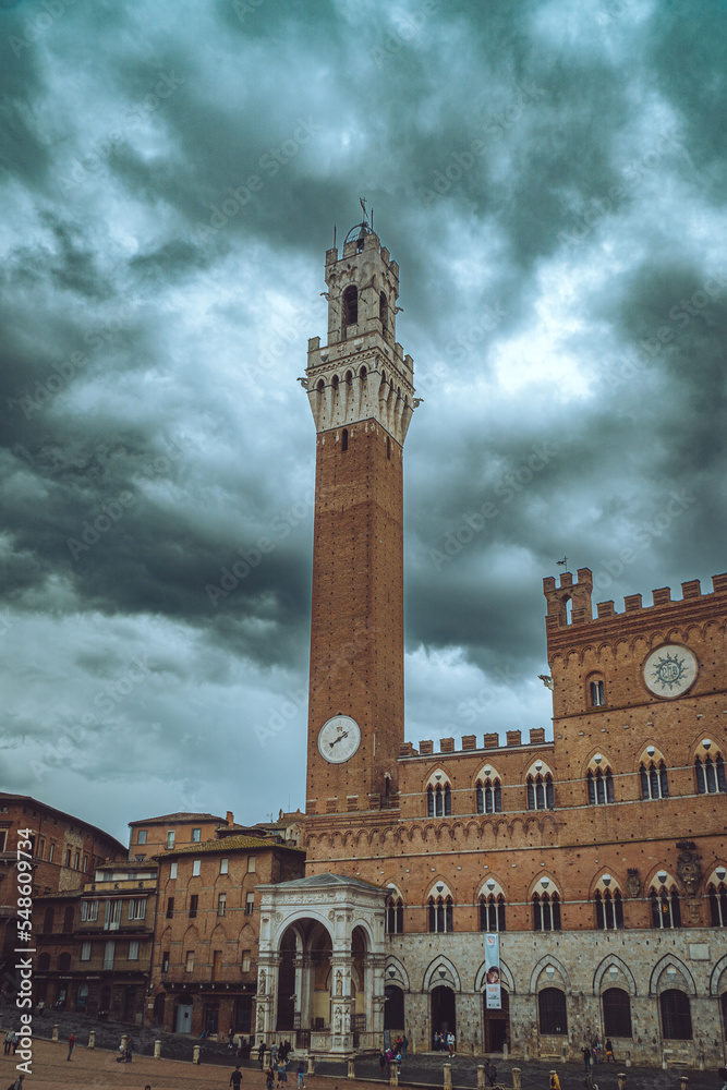 Tower of Mangia Siena, Italy