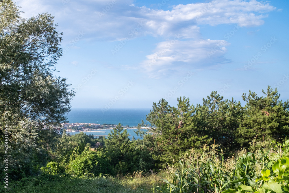 A view of Gerze, the beautiful town of Karandeiz. A landscape photo of a seaside town. Gerze, Sinop, Turkey A view of Gerze, the beautiful town of Karandeiz. A landscape photo of a seaside town. Gerze, Sinop, Turkey