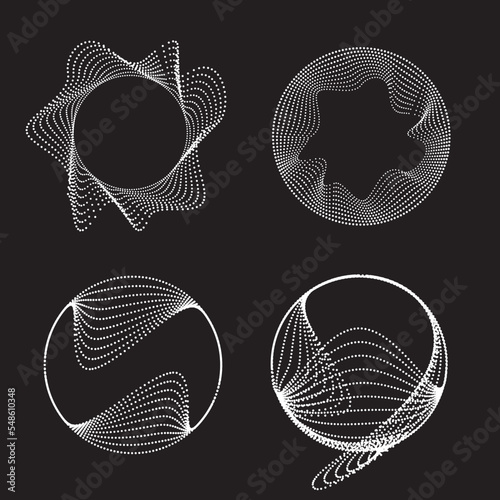 Abstract oval Lines Background with geometric circles . Vector rotating ellipse Line Design . Poster template . Concentric circles logo .Minimal art 