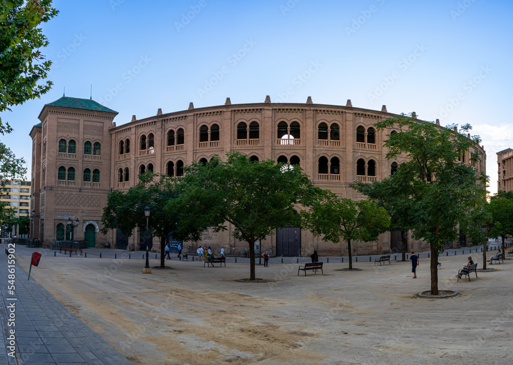 Naklejka premium Square of Bullring in Granada, Spain on September 24, 2022