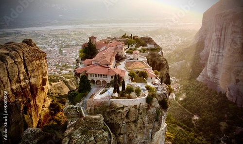 Orthodox Christian Monastery In Meteora, Greece