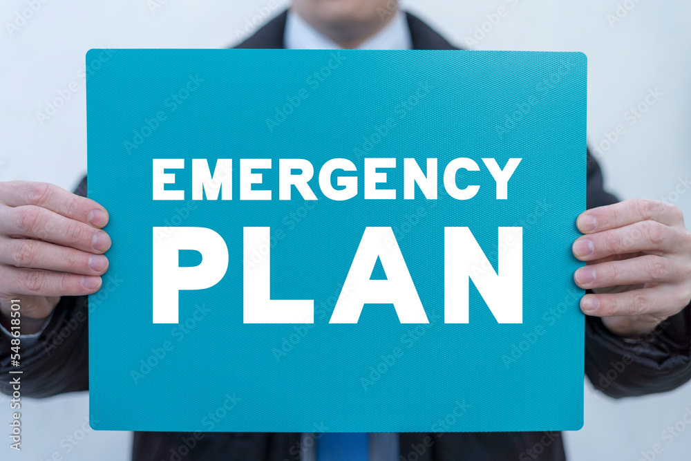 Concept of Emergency Preparedness Plan. Business Evacuation Training Concept. Emergency preparedness instructions for safety. Concept of Emergency Preparedness Plan. Business Evacuation Training Concept. Emergency preparedness instructions for safety.