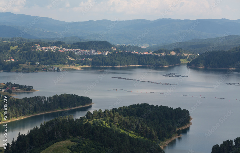 Beautiful view from Dospat reservoir in Bulgaria Beautiful view from Dospat reservoir in Bulgaria