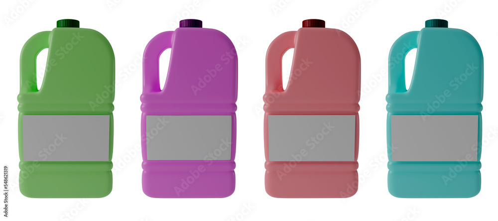 model of yogurt jars of different colors with blank label, 3d, render, png format, size 3500x900 MP model of yogurt jars of different colors with blank label, 3d, render, png format, size 3500x900 MP