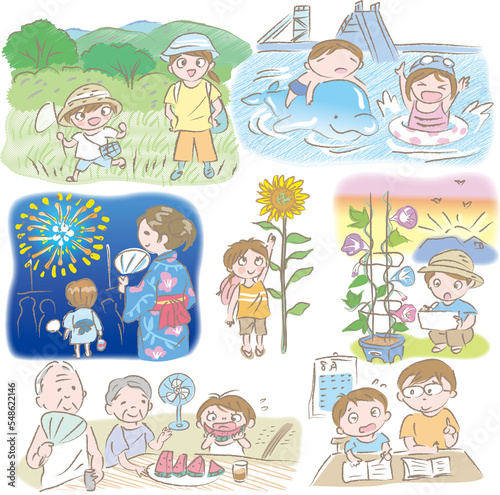 夏休みの子どもとイベント