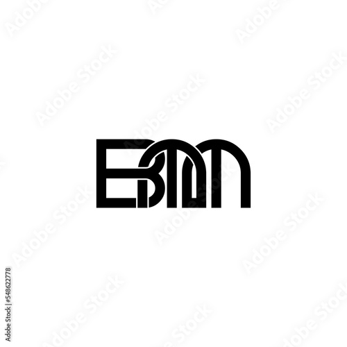bmm letter initial monogram logo design