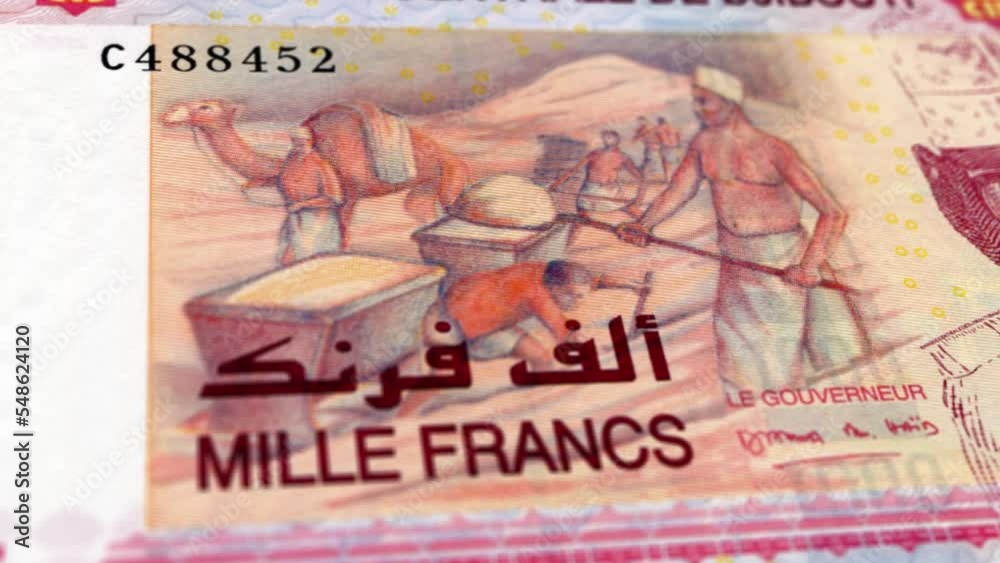 Djibouti Djiboutian Franc 1000 Banknotes, Thousand Djiboutian Franc