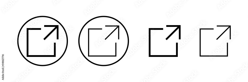 External link icon vector illustration. link sign and symbol. hyperlink symbol External link icon vector illustration. link sign and symbol. hyperlink symbol