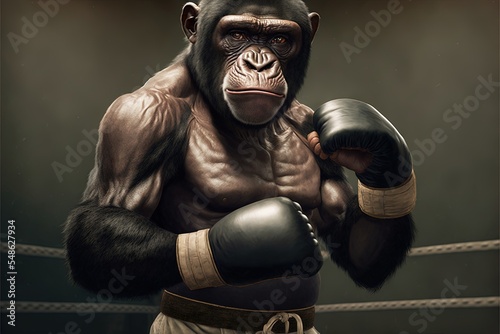 The Chimpanzee As The Professional Boxing Player