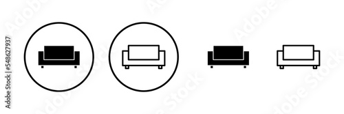 Free Download Sofa icon vector illustration. sofa sign and symbol. furniture icon - GFXLoad
