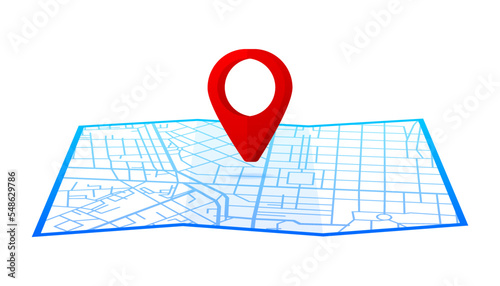 Map GPS navigation. Search map navigation. Gps tracking concept. Vector illustration.