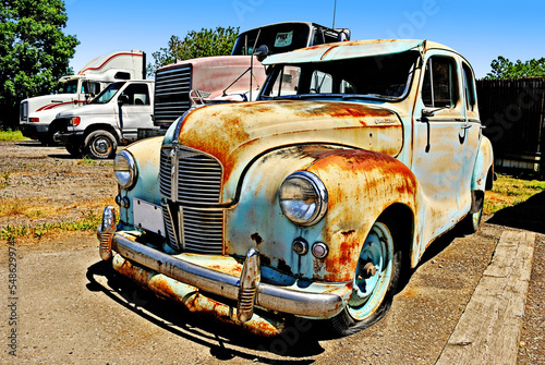 Abandoned Antique American Car
