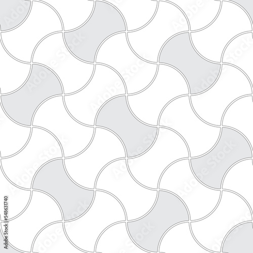 Seamless pattern in the shape of apple stump. Paving slabs in the form of an apple core. Simple wallpaper diagonal geometric prints. Monochrome vector background.
