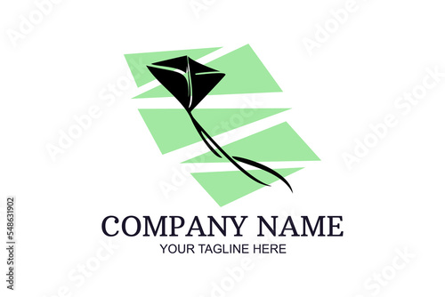 flying kite  Company Logo Vector Illustration. Suitable for business company, modern company, etc.