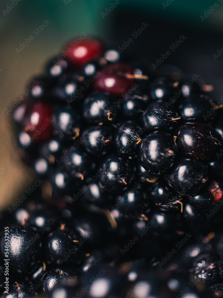 Close up of a blackberry Close up of a blackberry