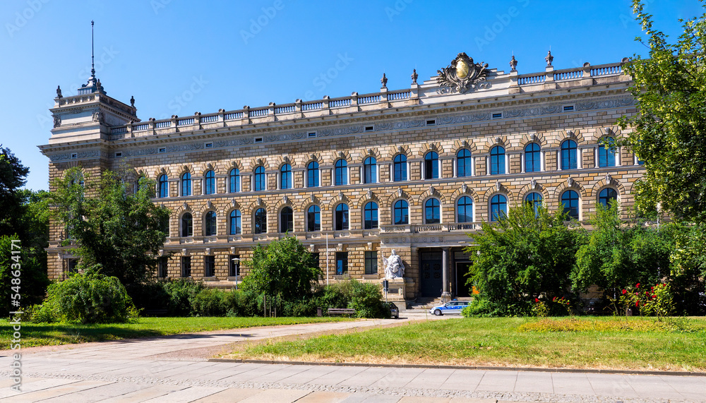 Fototapeta premium Dresden, Germany. Landgericht ( County court ) in the downtown of Dresden.