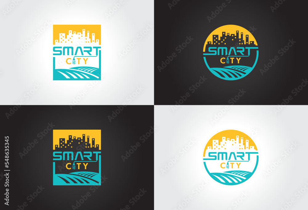 Smart City logo vector illustration design.
